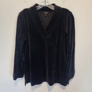Talbots Velour V-neck top, Size MP, EUC